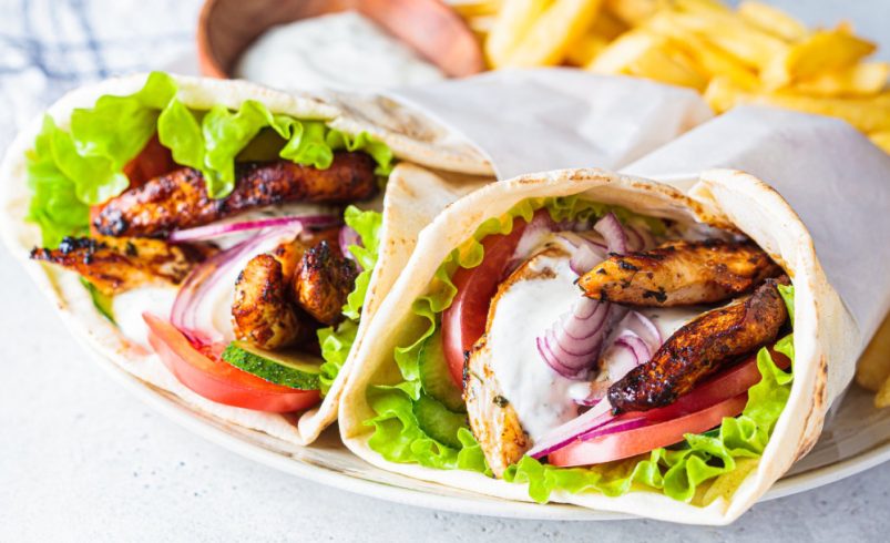 Chicken Shawarma Wraps