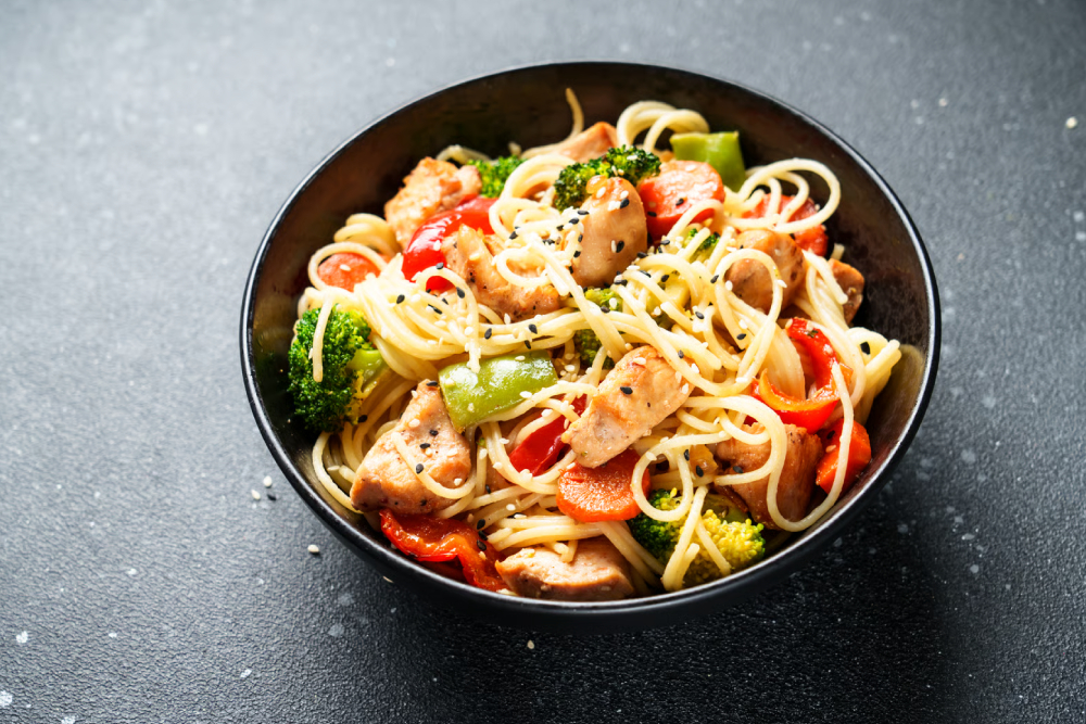 Fusion Noodles with Chicken & Veggies