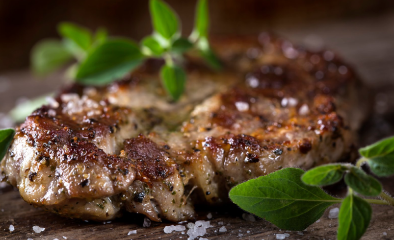 Grilled Steak with Herbs