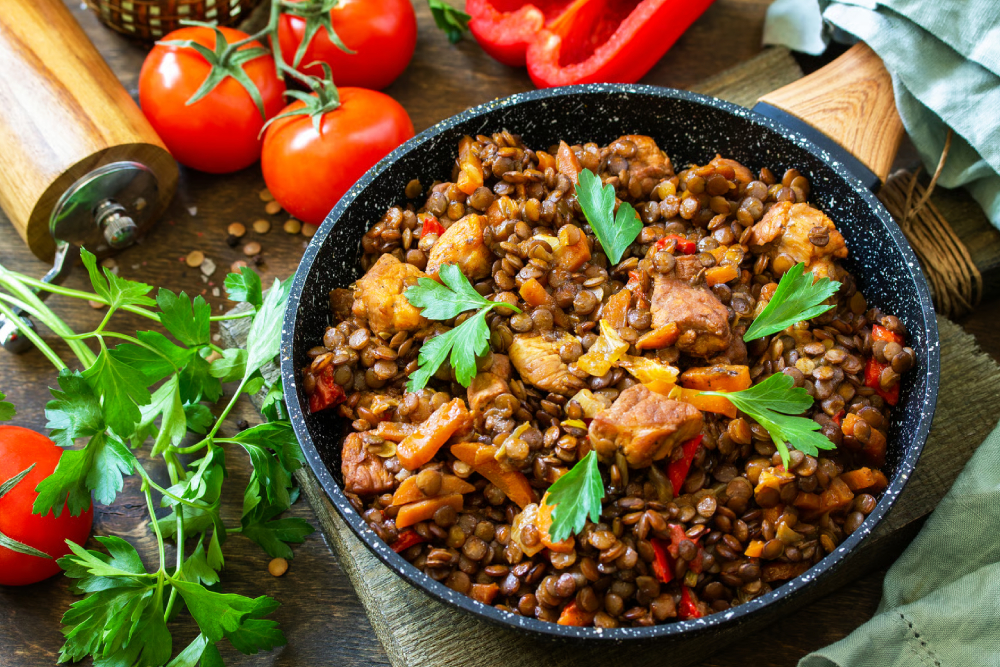 Lentil & Meat Healthy Mix