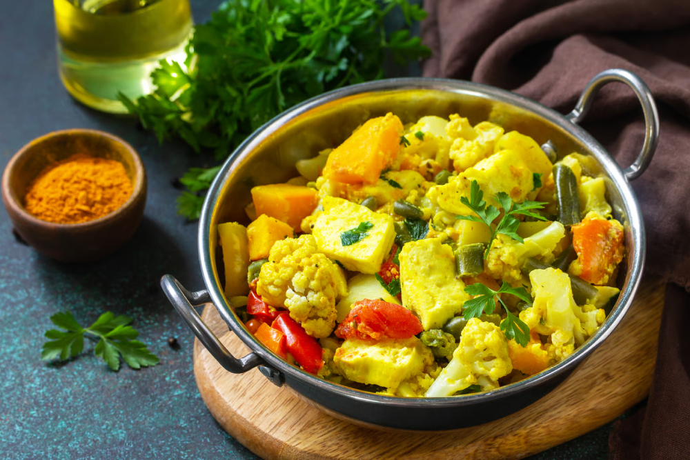 Low Oil Vegetable Curry