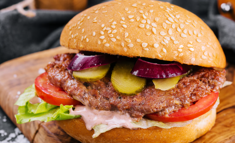 Halal Burger Homemade Style