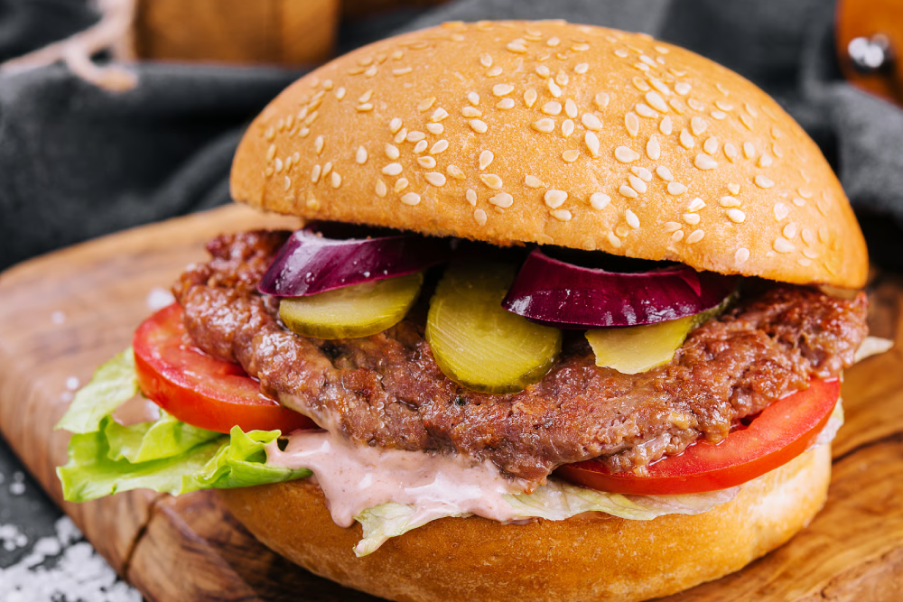 Halal Burger Homemade Style